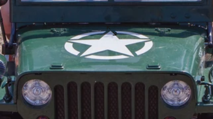 Replacement Stickers for Kids Ride on's - Star Sticker - 24V Army Jeep - 139-3564