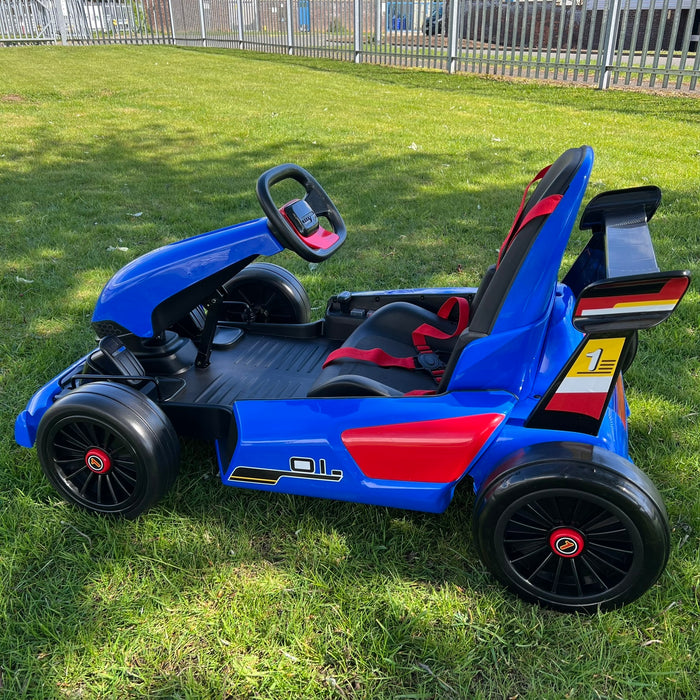 MaxDriftz™ 350 Electric Go Kart  - Pre Assembled - Blue