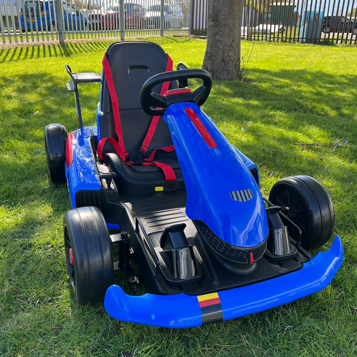 MaxDriftz™ 350 Electric Go Kart  - Pre Assembled - Blue