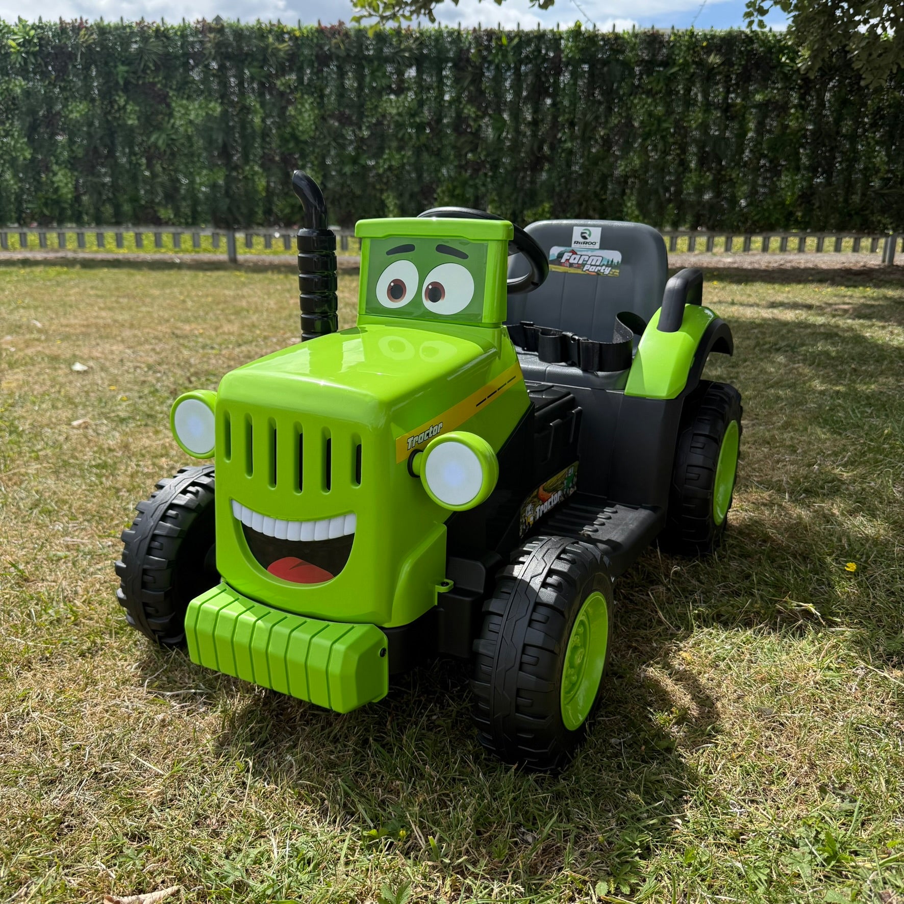 RiiRoo SmileyTrac 12V Battery Powered Kids Ride-On Tractor