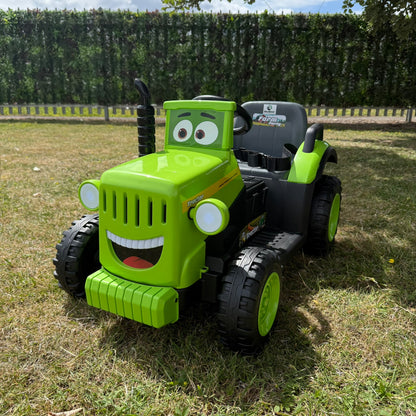 RiiRoo SmileyTrac 12V Battery Powered Kids Ride-On Tractor