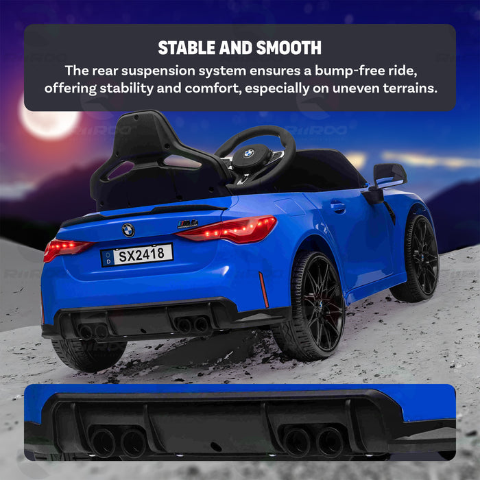 BMW M4 Competition Licensed Kids 12v Electric Ride on Car — RiiRoo