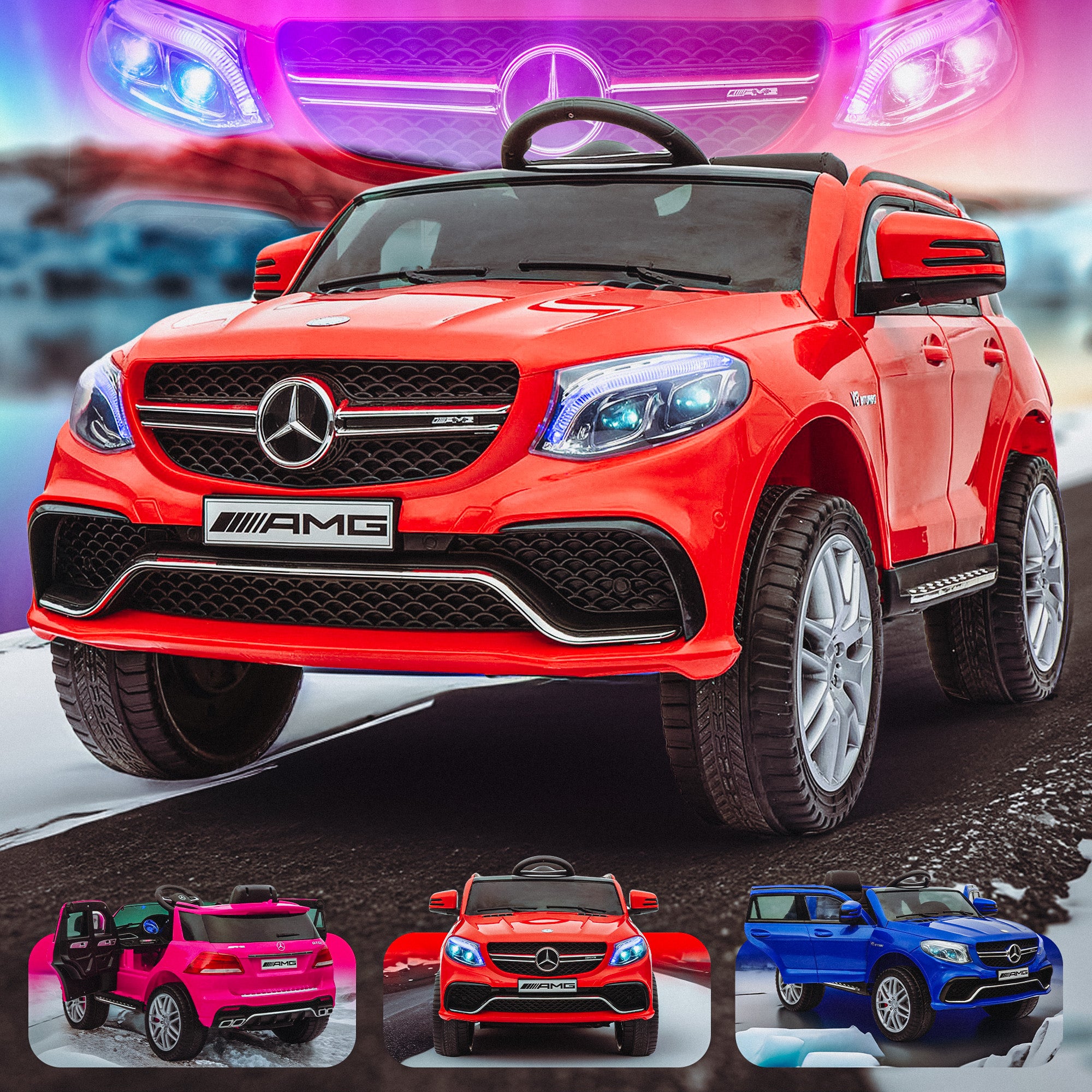 12V Mercedes Benz AMG GLE 63 S Kids Battery Electric Ride On Car RiiRoo