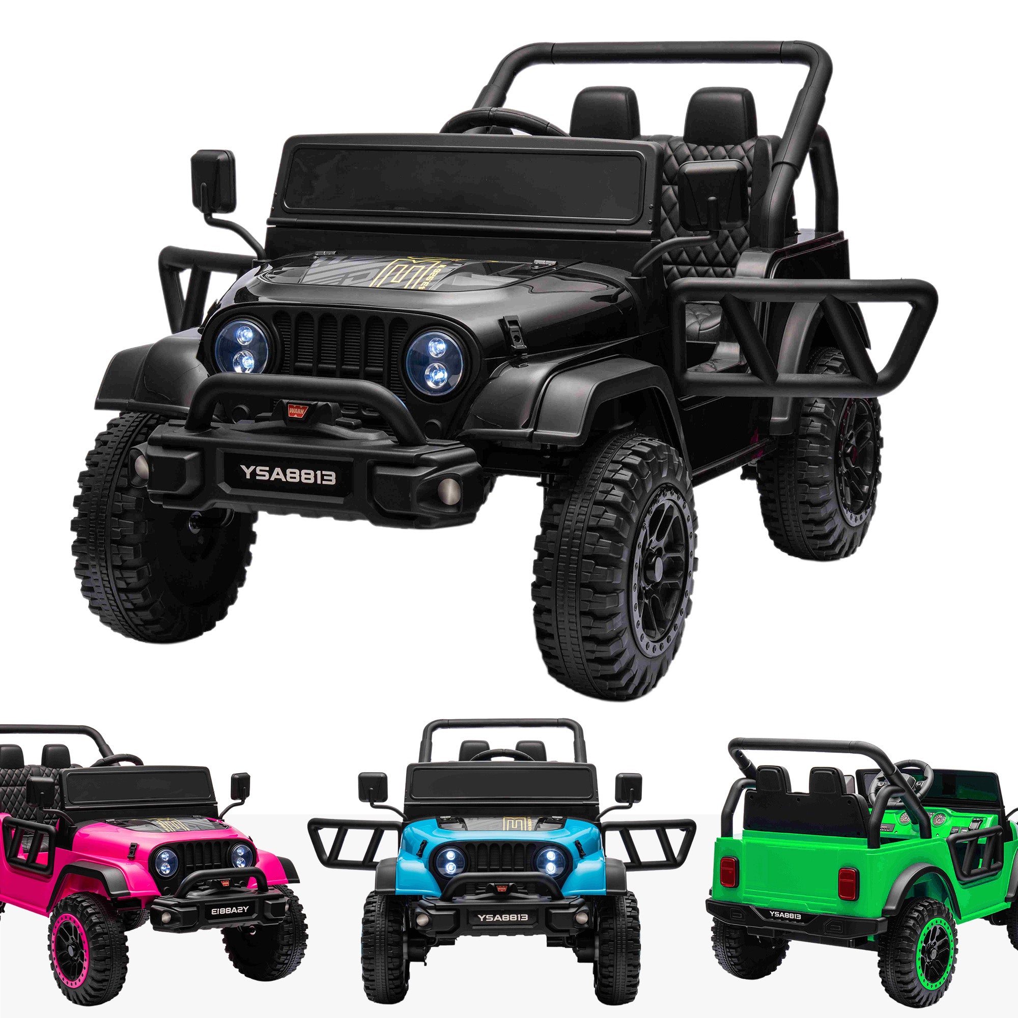 12V SafariCruiser Kids Battery Electric Kids Jeep Ride On RiiRoo