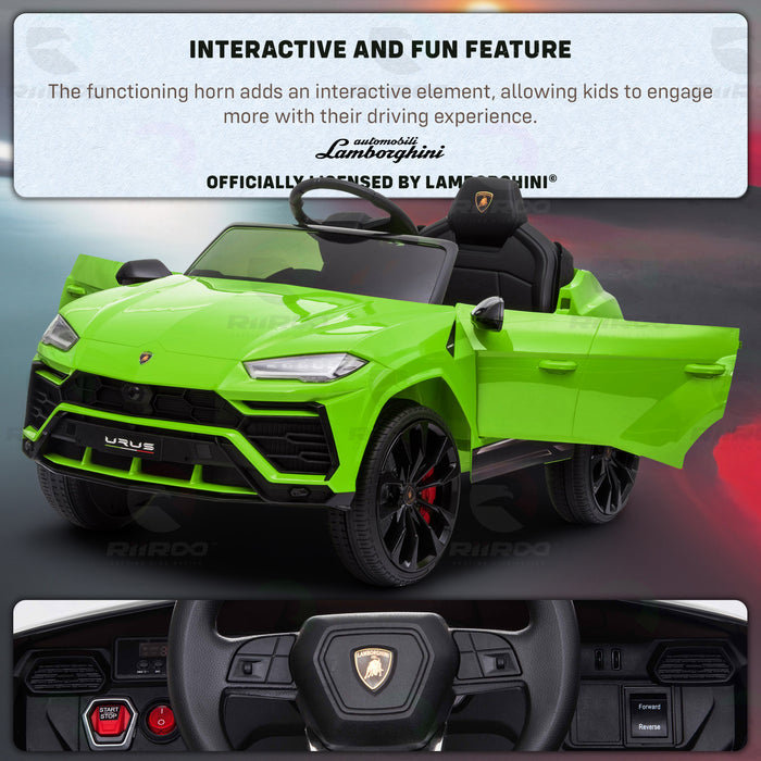 Lamborghini Urus Licensed 12V Kids Battery Electric Ride On Car — RiiRoo
