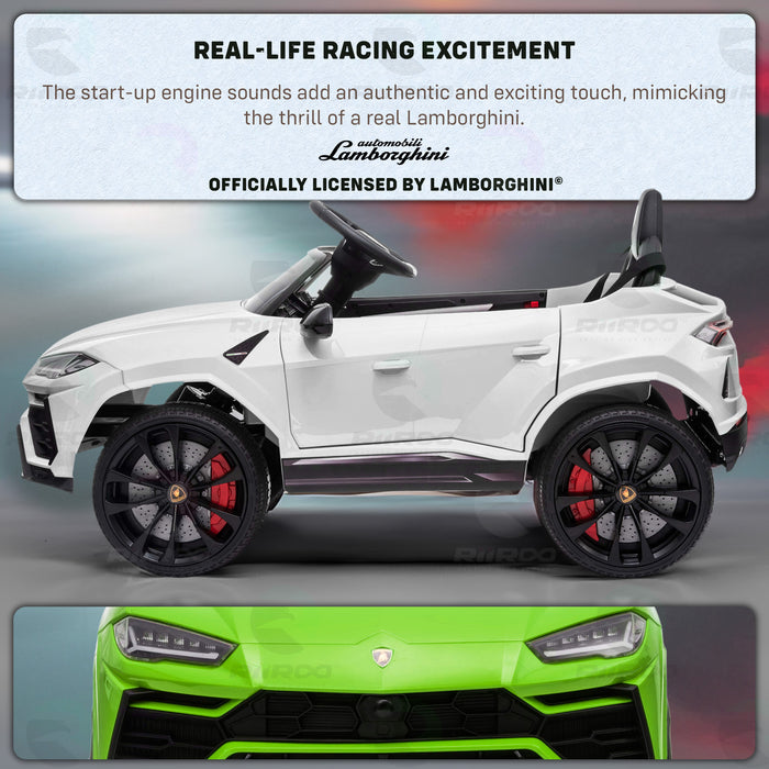 Lamborghini Urus 12V Electric Powered Ride on Car for Kids, with Remote  Control, Foot Pedal, MP3 Player and LED Headlights 