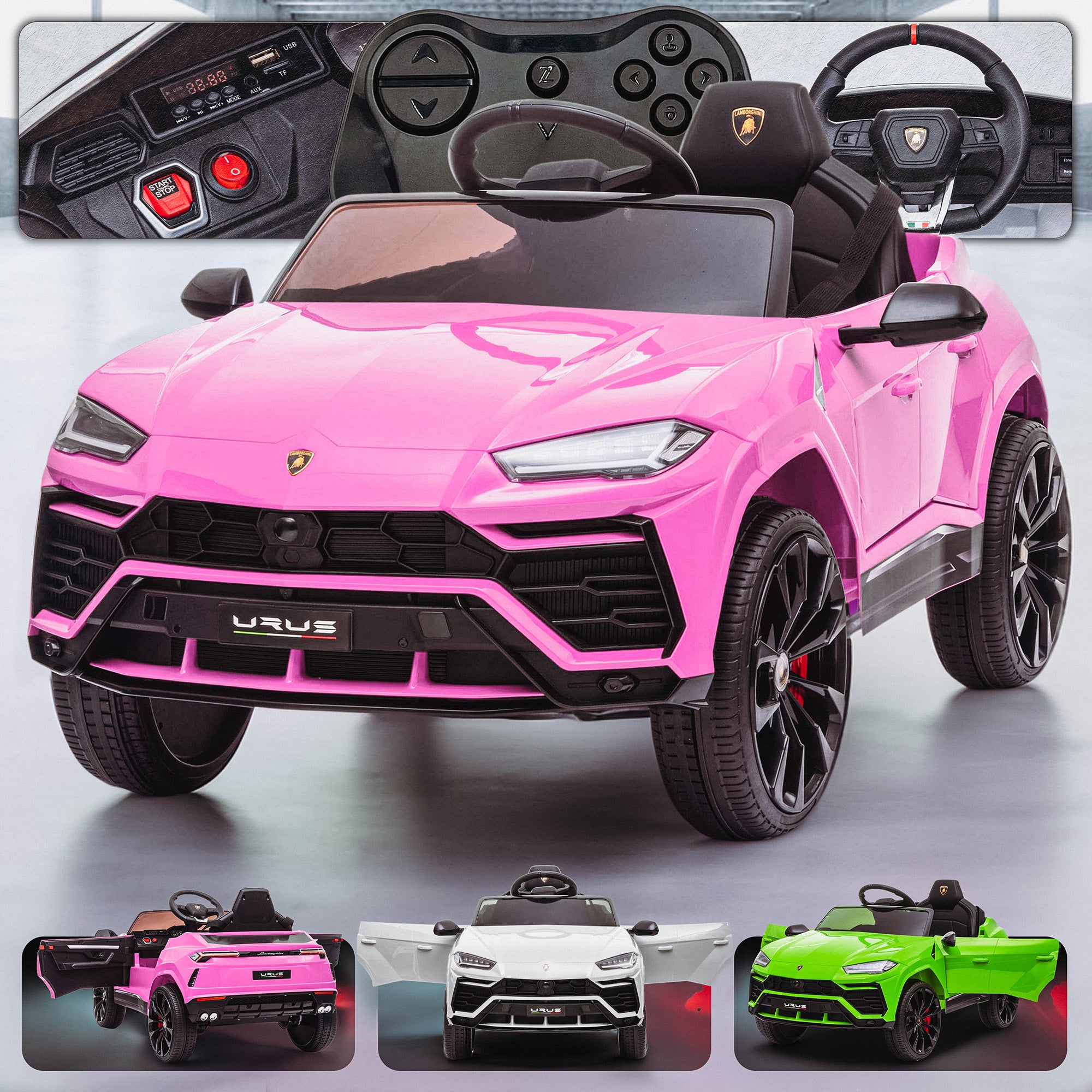 Lamborghini Urus Licensed 12V Kids Battery Electric Ride On Car – RiiRoo