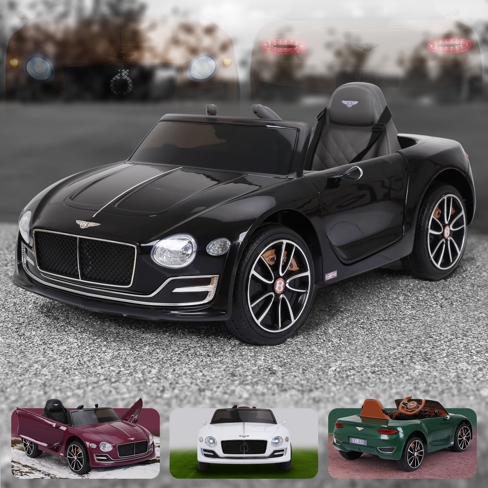 12V Licensed Bentley EXP12 Kids Battery Electric Ride On Car RiiRoo