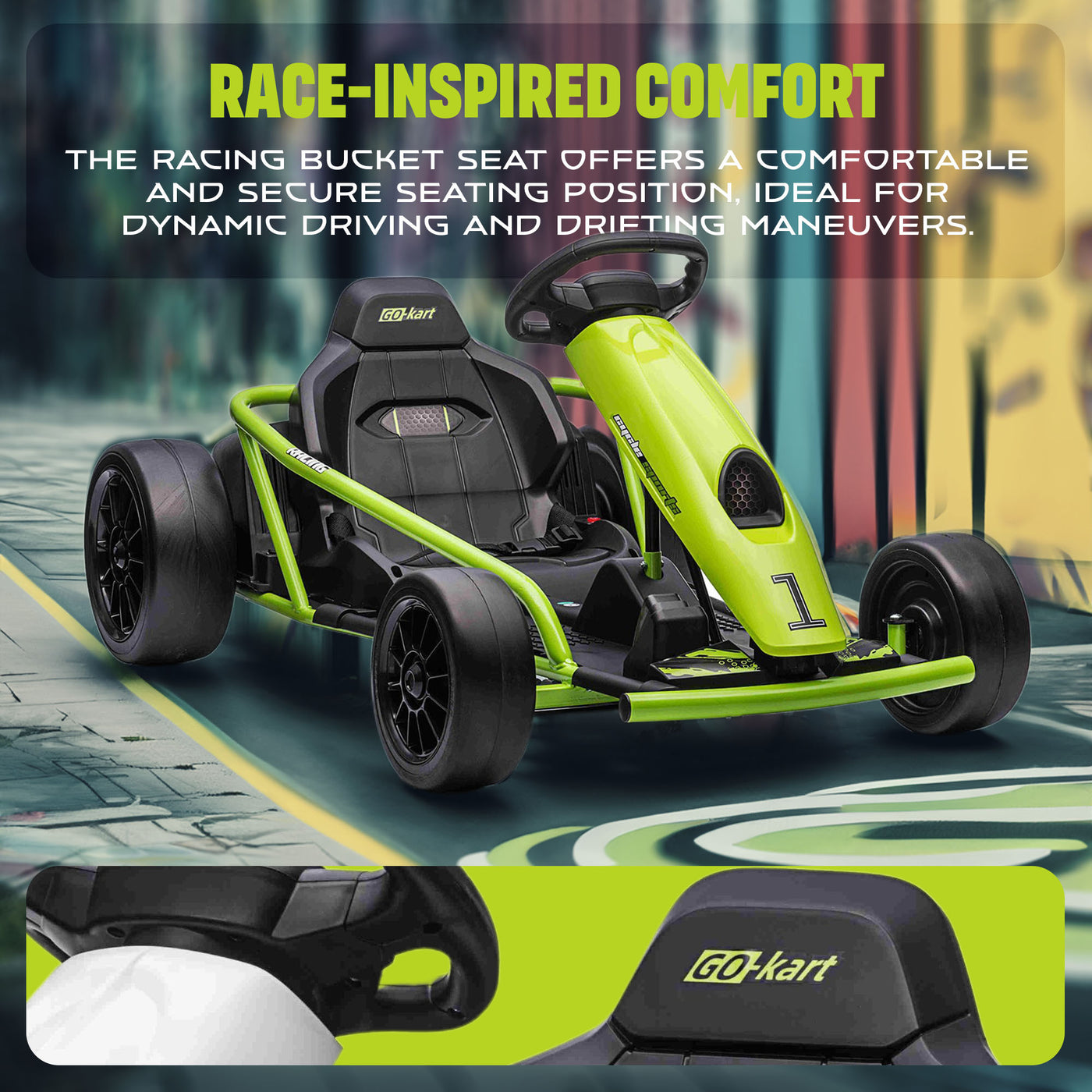 RiiRoo MaxDriftz 12V Battery Electric Kids Go Kart