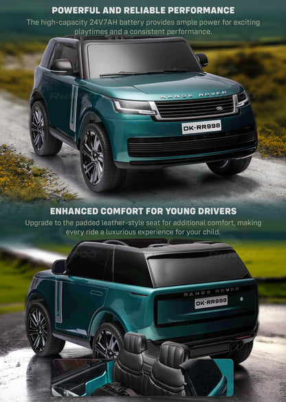 24V Licensed Range Rover Vogue SUV Green - Pre-Assembled