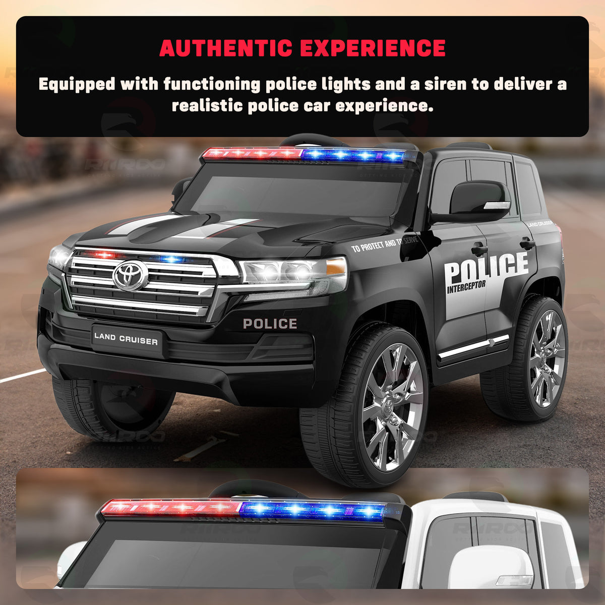 Toyota Land Cruiser Police Ride-On Car | Exciting Patrol Adventures for ...