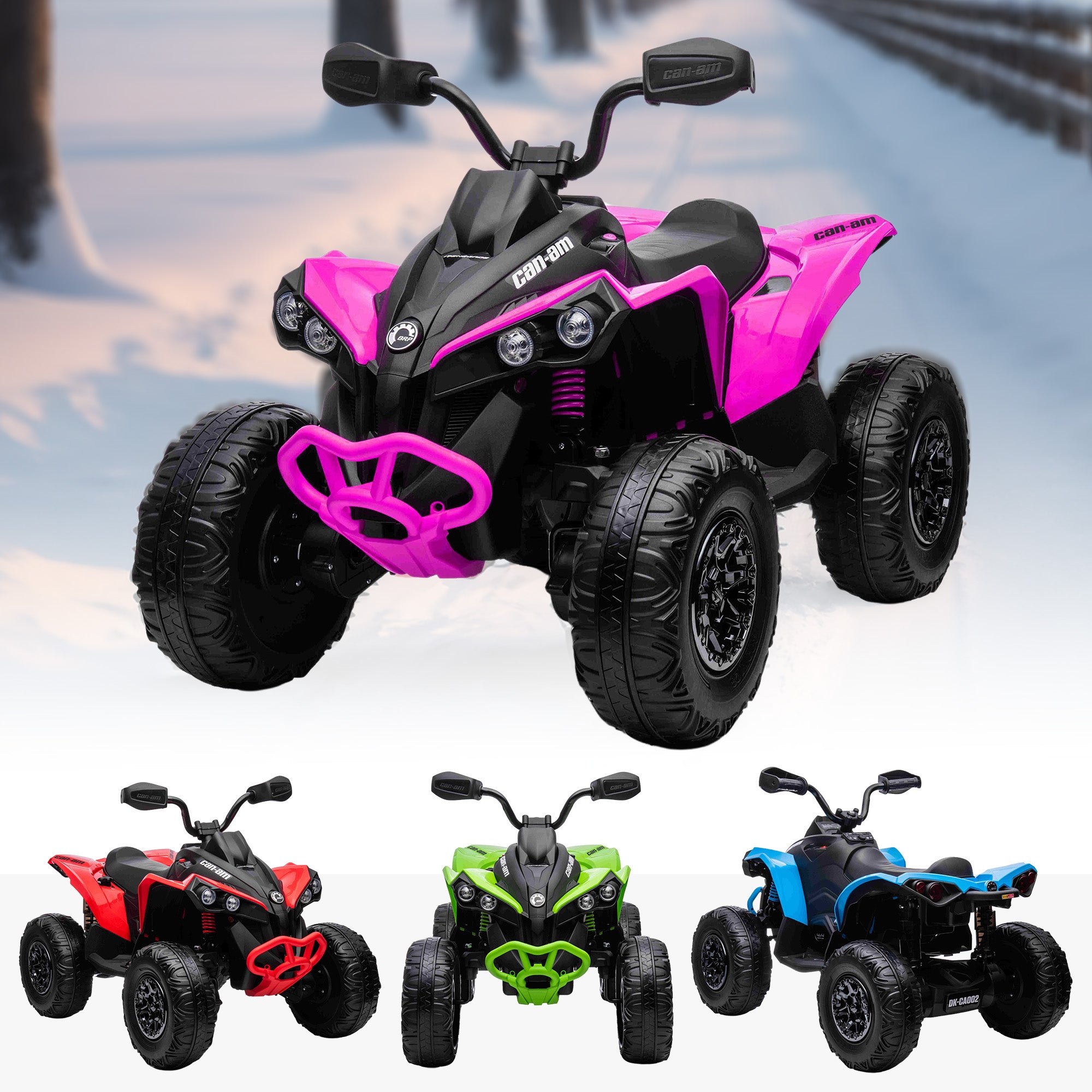 Pink battery operated four wheeler online