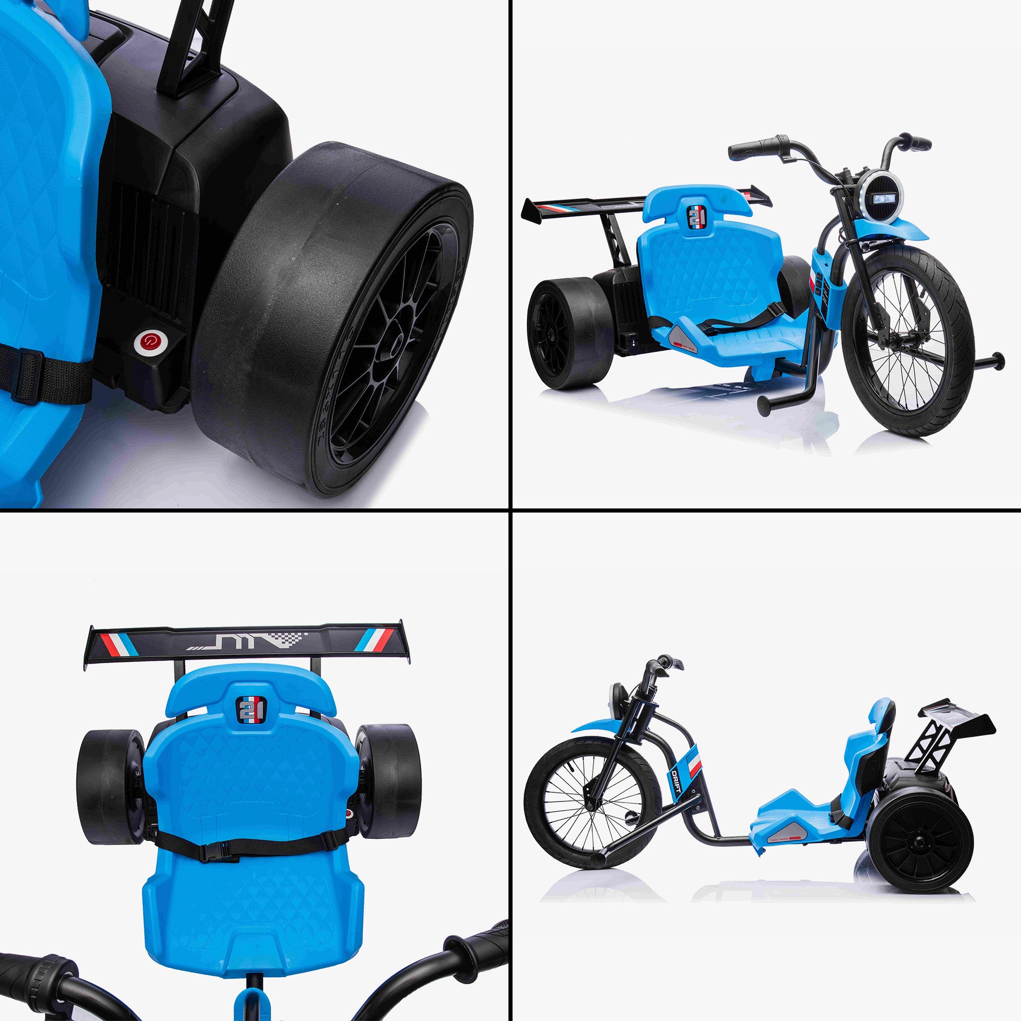 24V MaxDriftz Kids Battery Electric Trike 150W Ride On RiiRoo