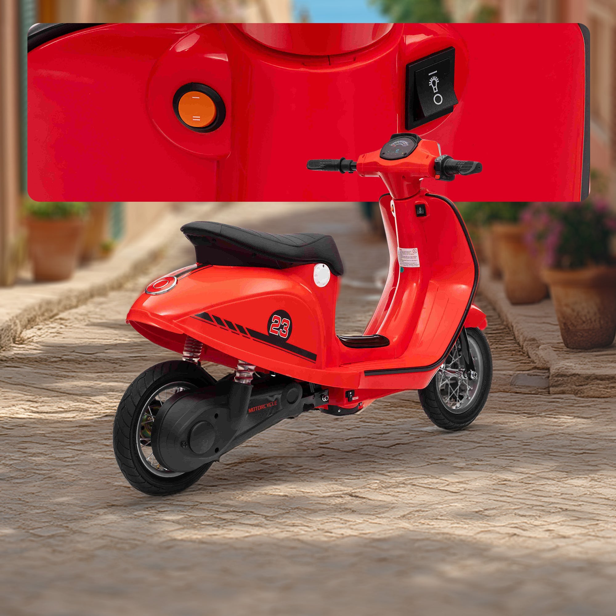 Ikonischer Retro Rider Junior VoltScooter Spark Rider 350W