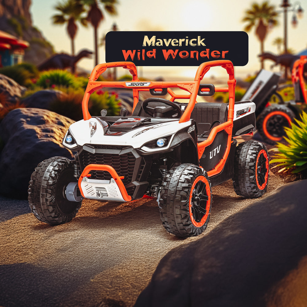 24V Maverick WildWonder 4x4 UTV Kids Ride On Adventure Buggy – RiiRoo