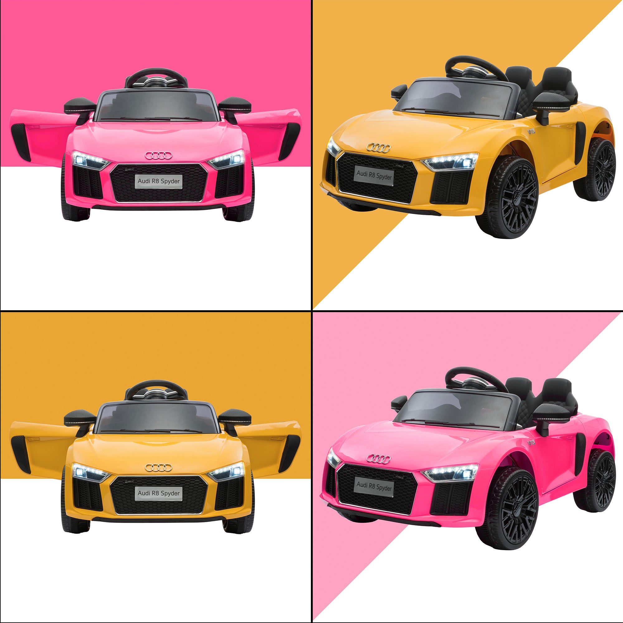 12V Audi R8 Spyder SuperSport Kids Battery Electric Ride On Car RiiRoo