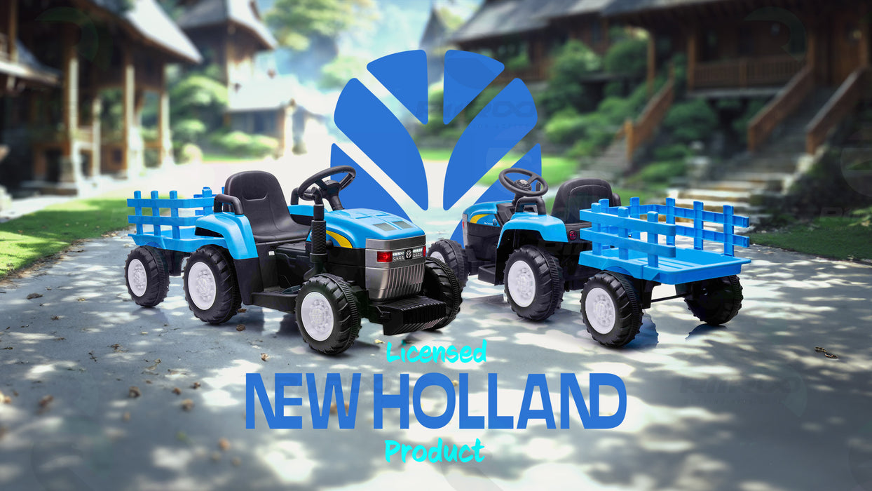 New Holland T7 Tractor With Trailer