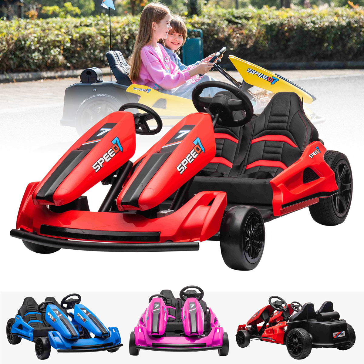 Fast Rideable Objects 48V 2-Seater Ride on Toy: Ultimate Kids Electric Ride-On Fun! – RiiRoo