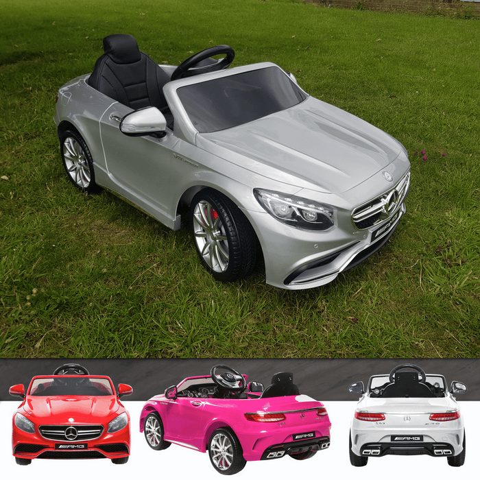 Mercedes S63 AMG Licensed 12V Battery Electric Ride on Car RiiRoo