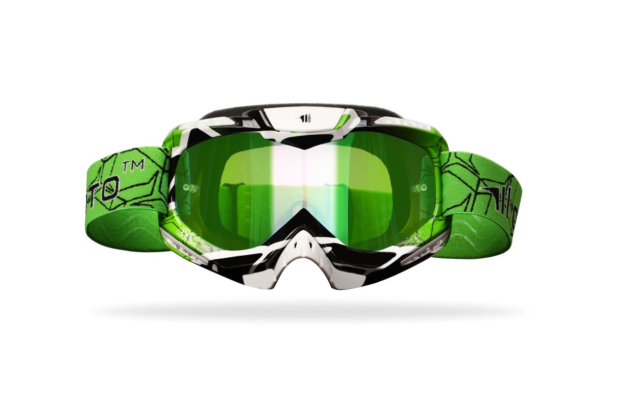 OneMoto Uno Series Helmet and Goggles Bundle - Adult Edition