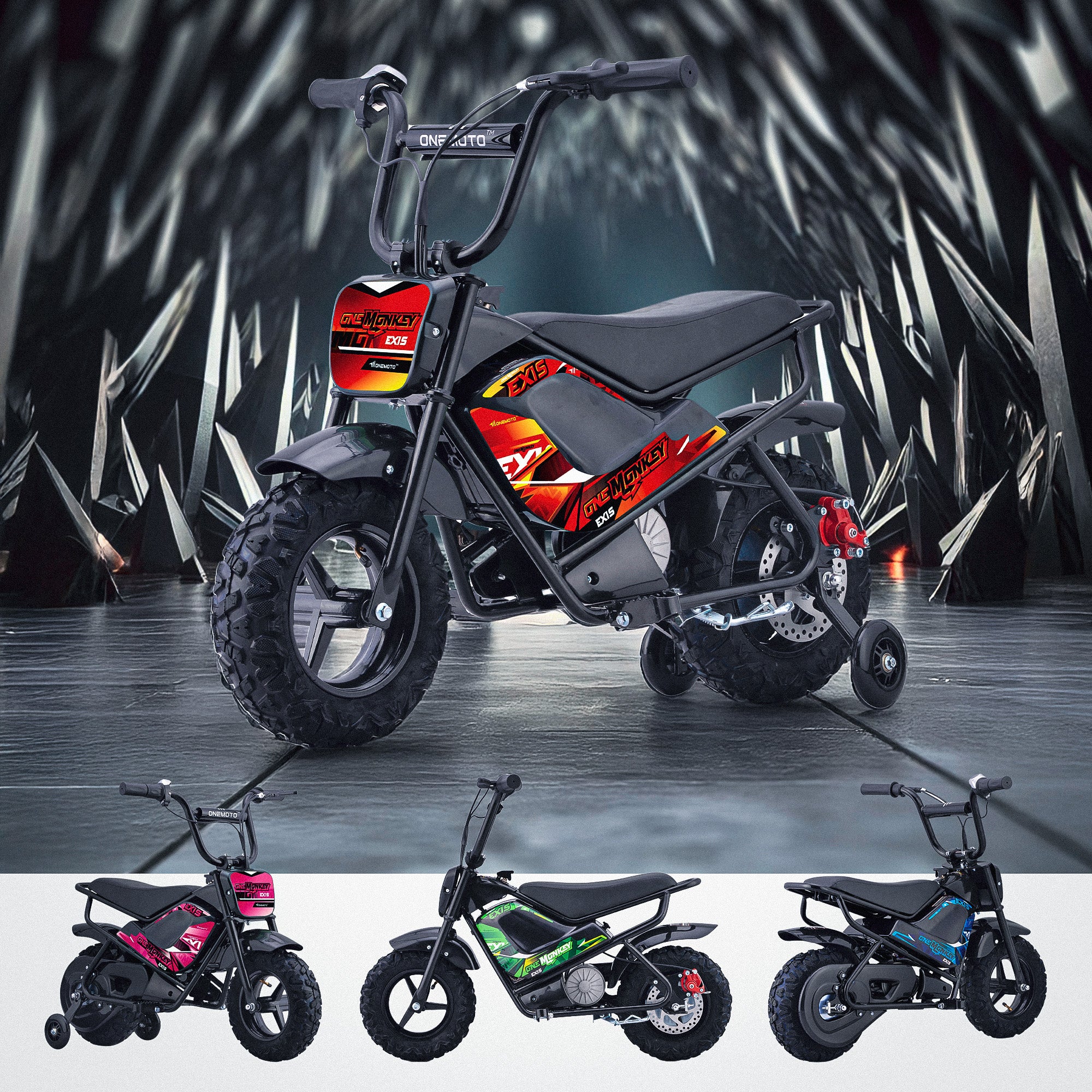 250W 24V Electric Kids Mini Monkey Motorbike | OneMoto™ OneMonkey