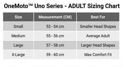 OneMoto Uno Series Helmet - Adult Edition