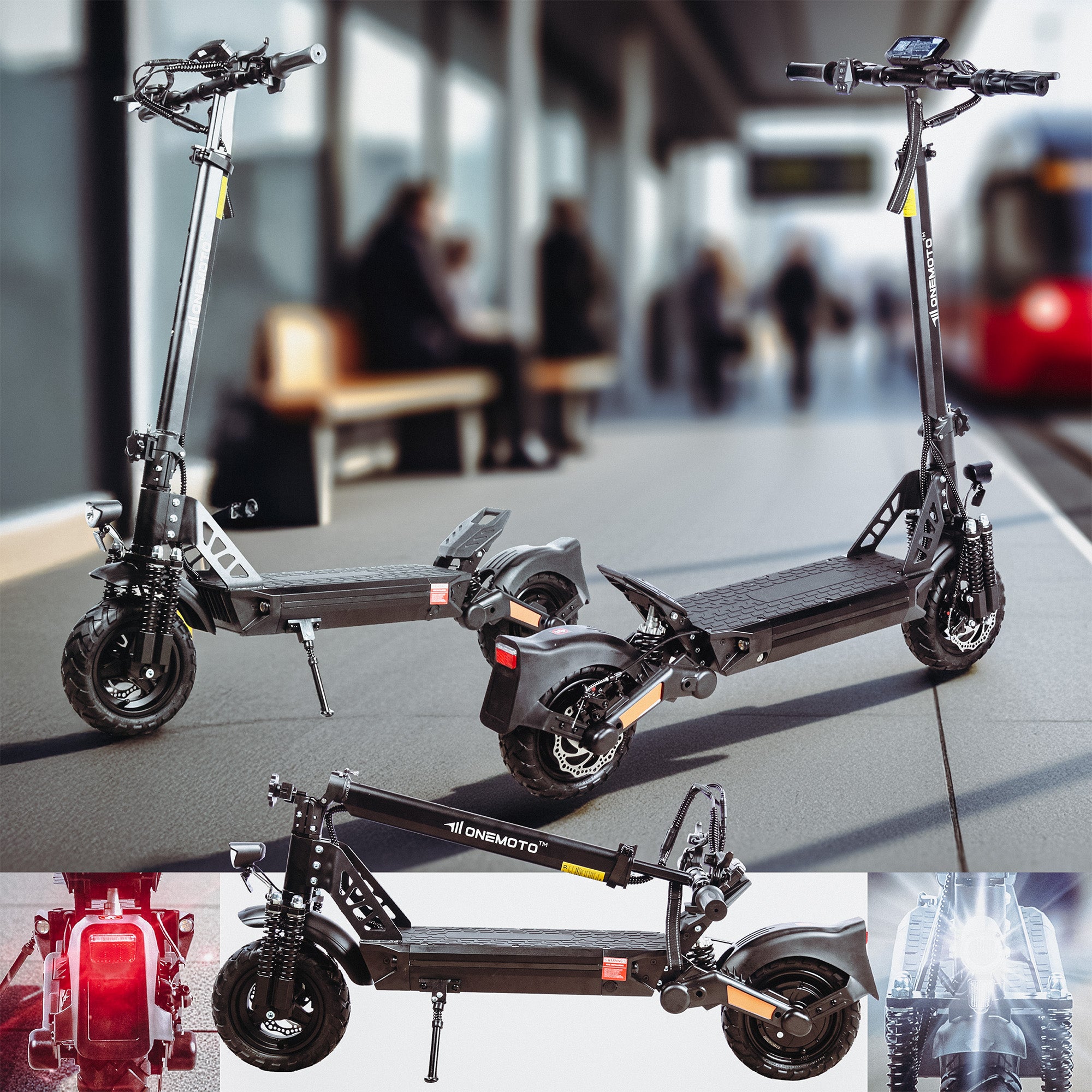 OneScooter EX3SX 1000W 48V/13AH Electric Scooter
