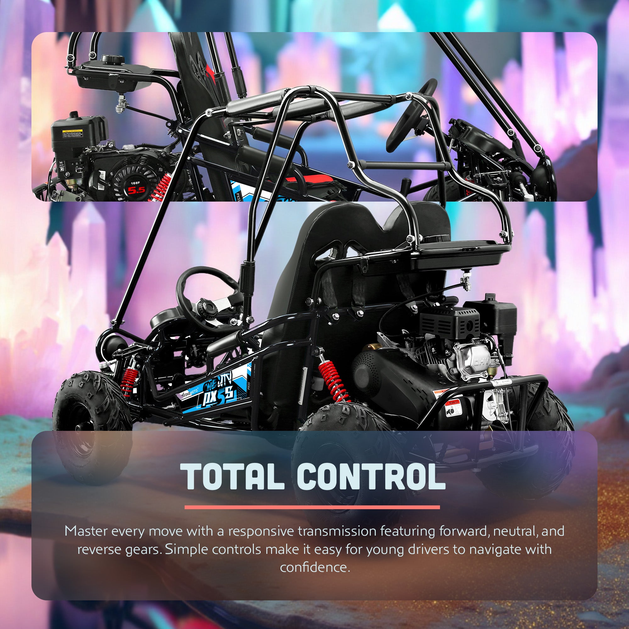 OneUTV™ | PX5S | 163 ccm | 4-Takt | Benzin-UTV-Buggy