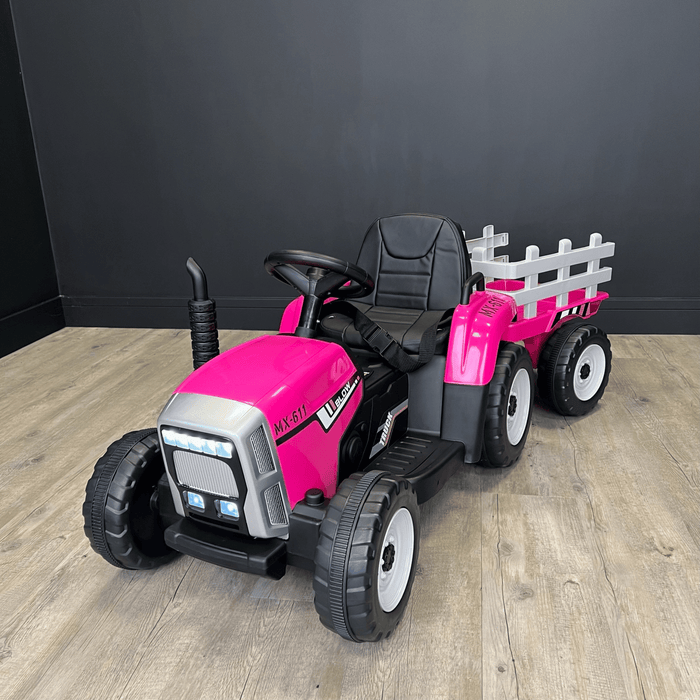 Pink tractor power on sale wheels