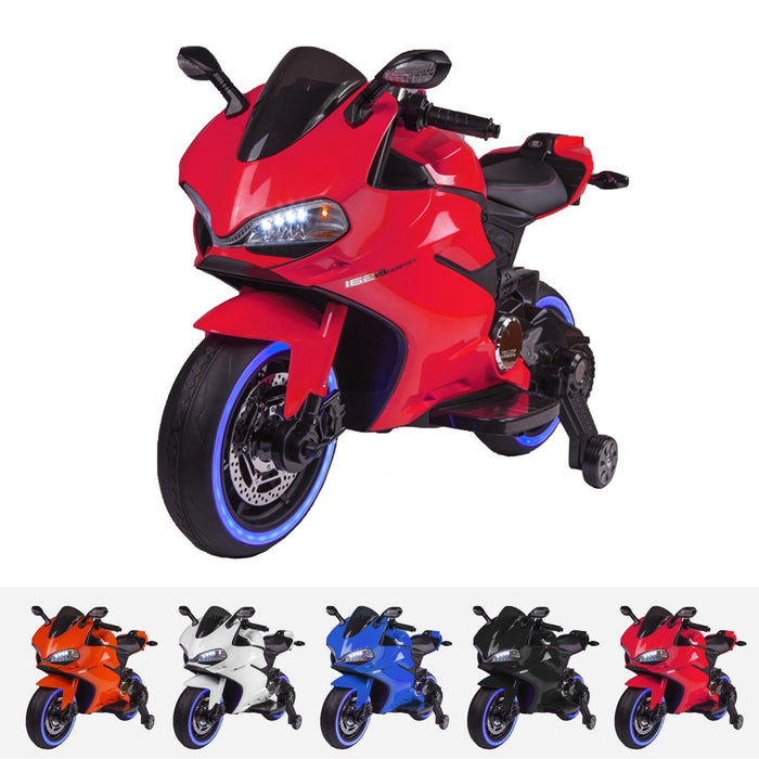 Ducati Style 12V Ride On Motorbike with MP3 - Red - Pre Assembled