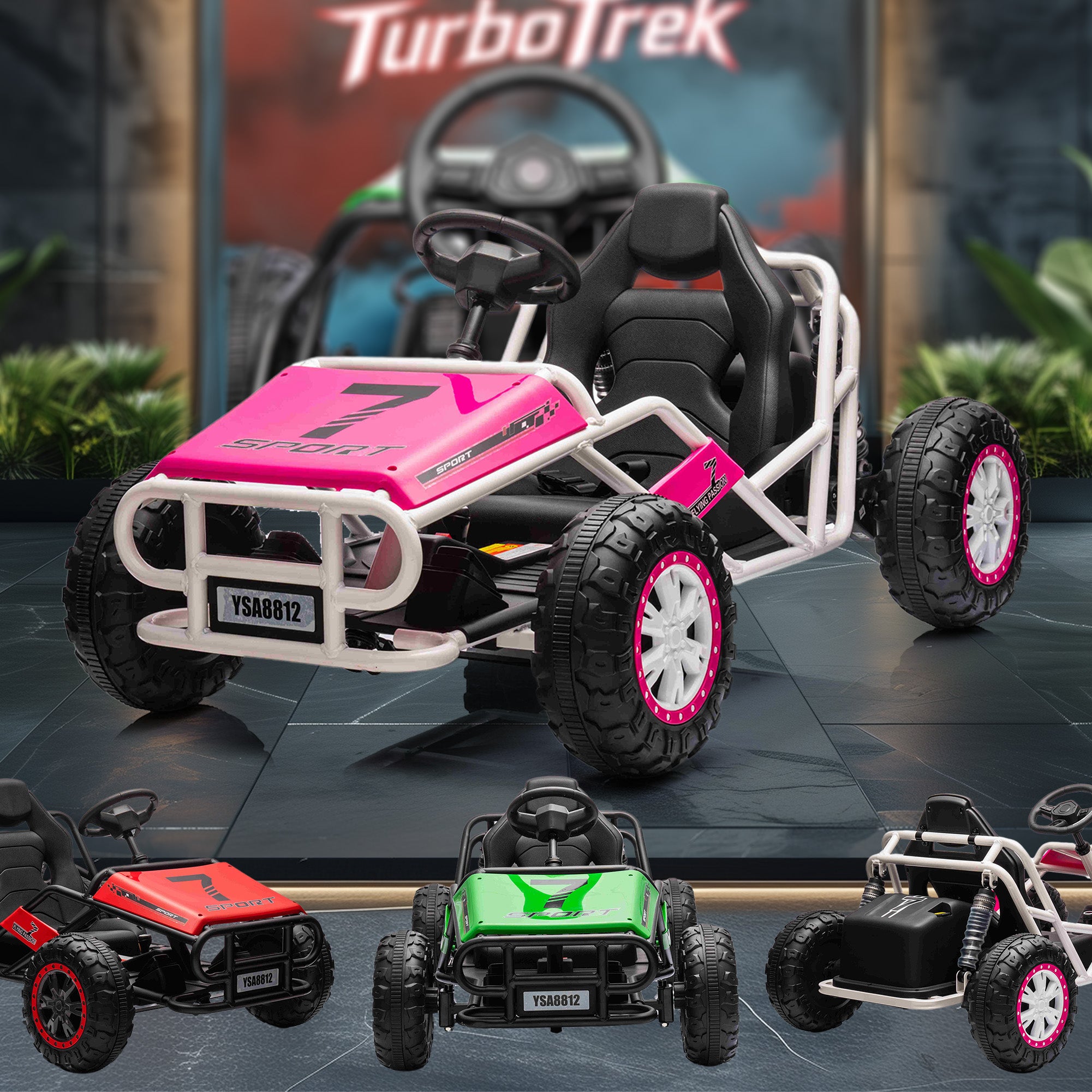 24V TurboTrek Electric Racing Go Kart -  DISPLAY MODEL