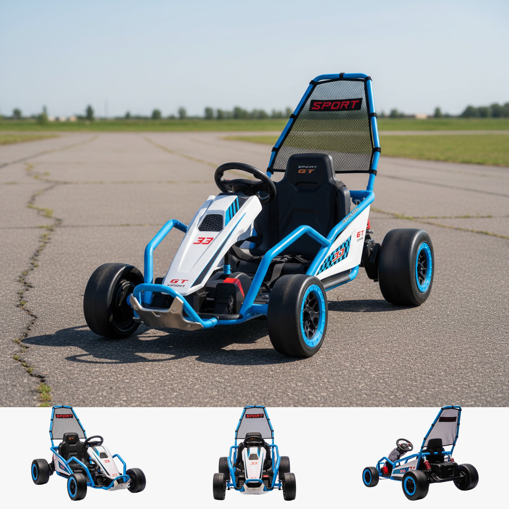 BlazeKart 24V Kids Electric Go Kart | RiiRoo Ride On