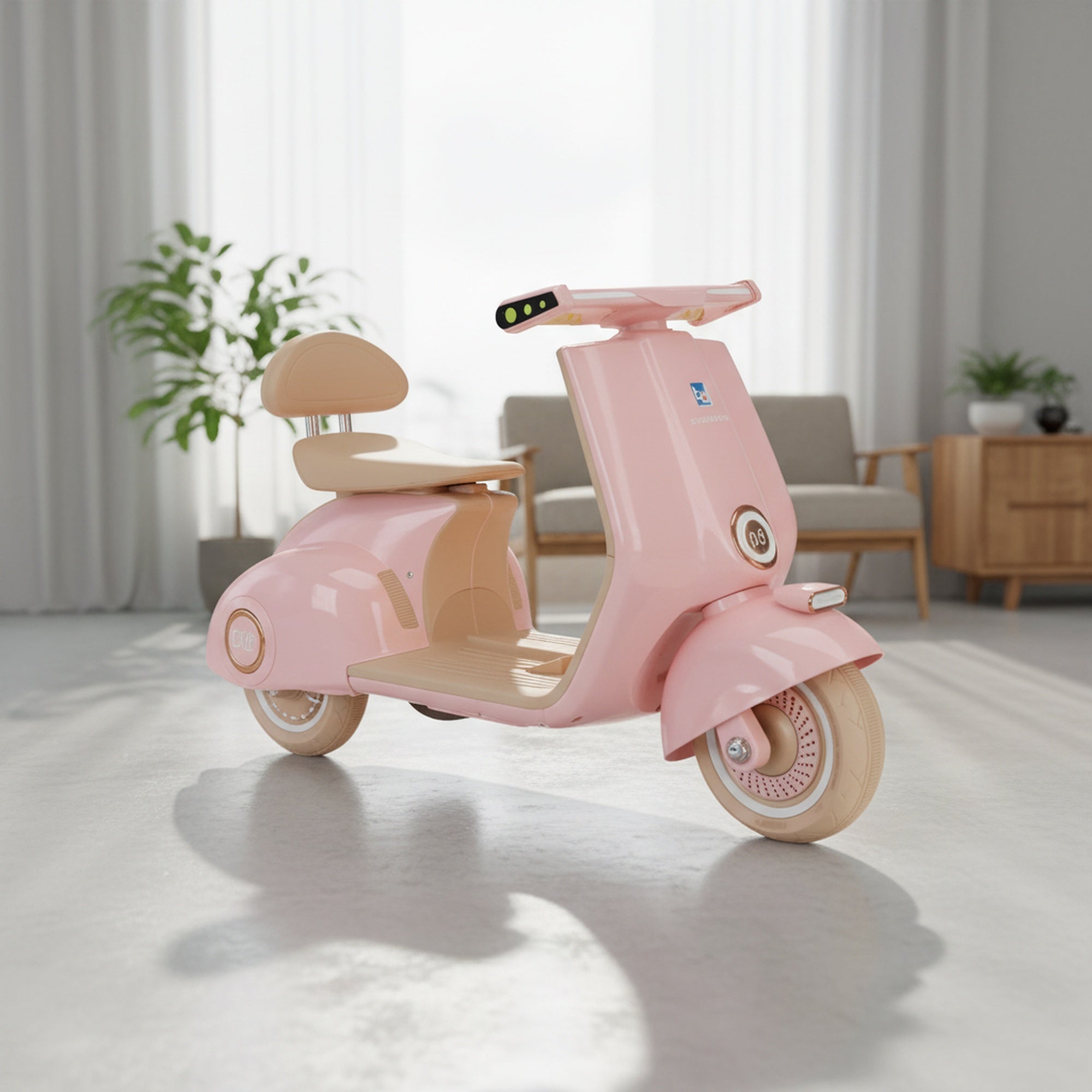 Retro Mod Cruiser 12v Kids RIde On Scooter