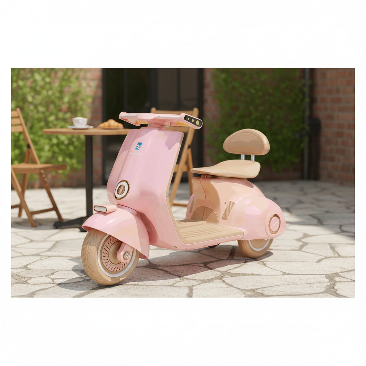 Retro Mod Cruiser 12v Kids RIde On Scooter - DISPLAY MODEL