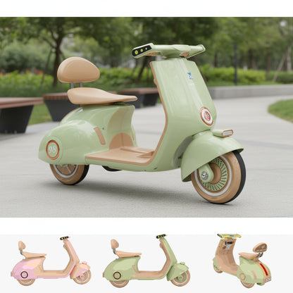 Retro Mod Cruiser 12v Kids RIde On Scooter