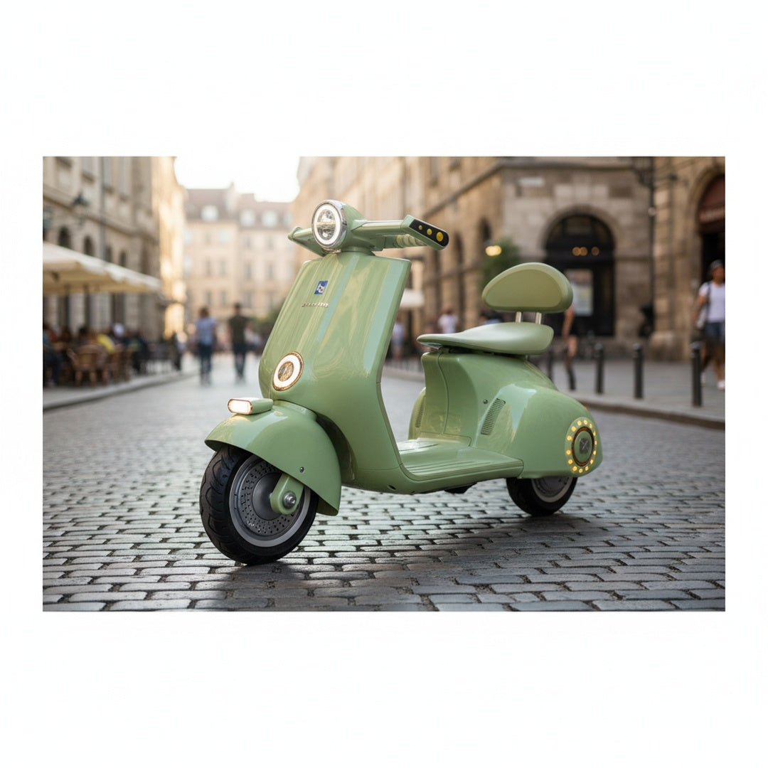 Retro Mod Cruiser 12v Kids RIde On Scooter