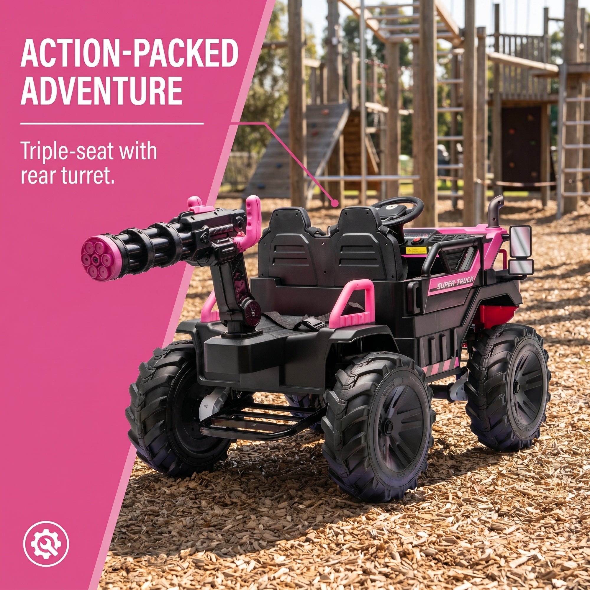 RiiRoo ClawForge XT 24V Electric Kids Ride-On Construction Truck