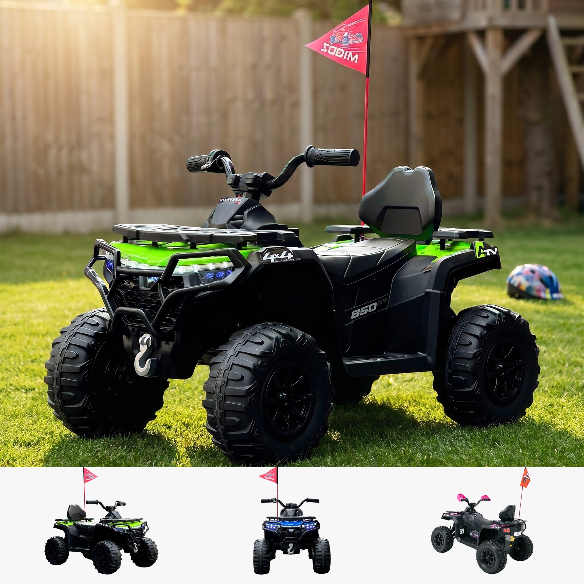 RiiRoo ShadowForce Electric Kids Ride-On Quad 12V