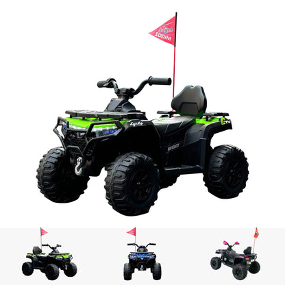 RiiRoo ShadowForce Electric Kids Ride-On Quad 12V