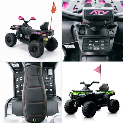 RiiRoo ShadowForce Electric Kids Ride-On Quad 12V