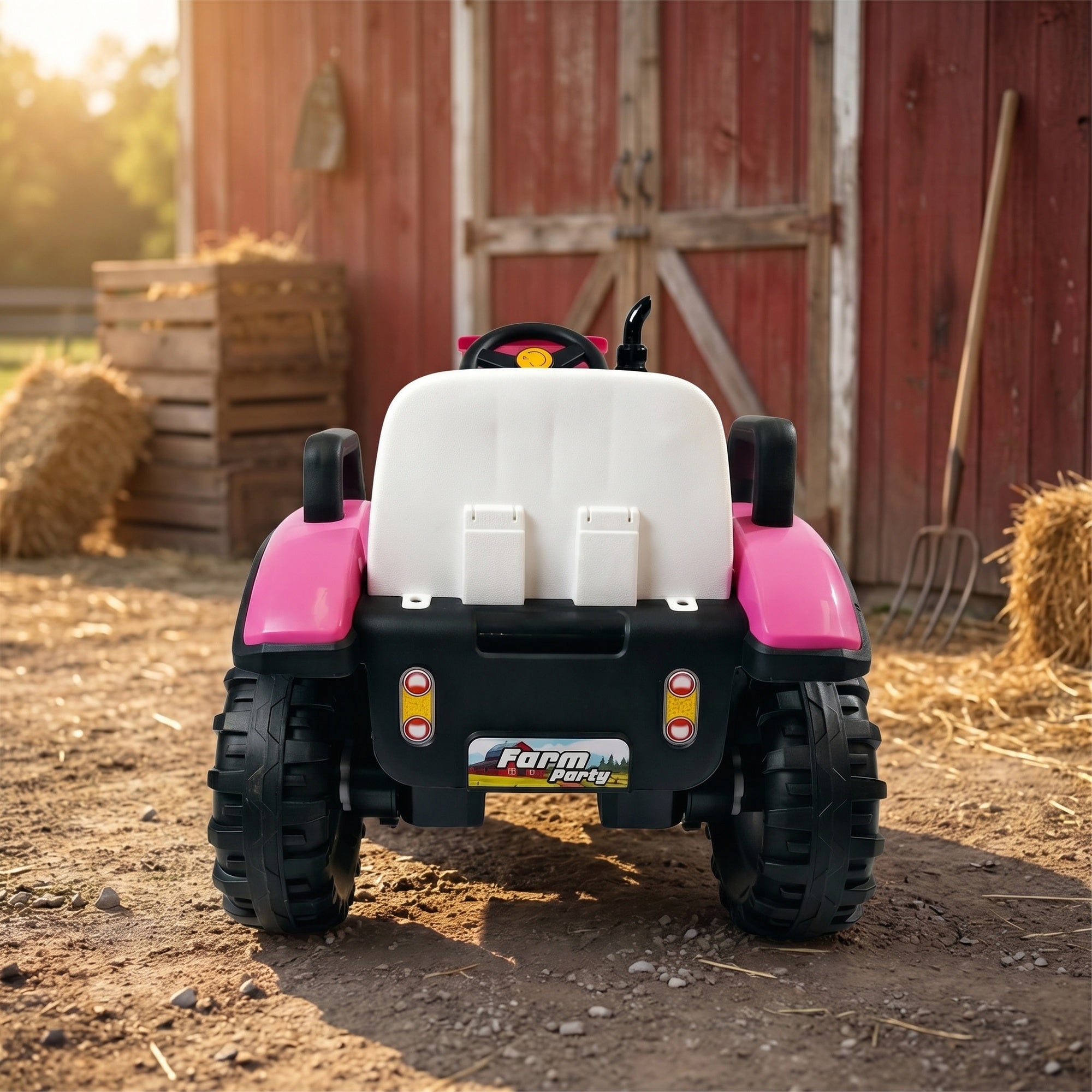 RiiRoo SmileyTrac 12V Battery Powered Kids Ride-On Tractor