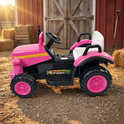 RiiRoo SmileyTrac 12V Battery Powered Kids Ride-On Tractor