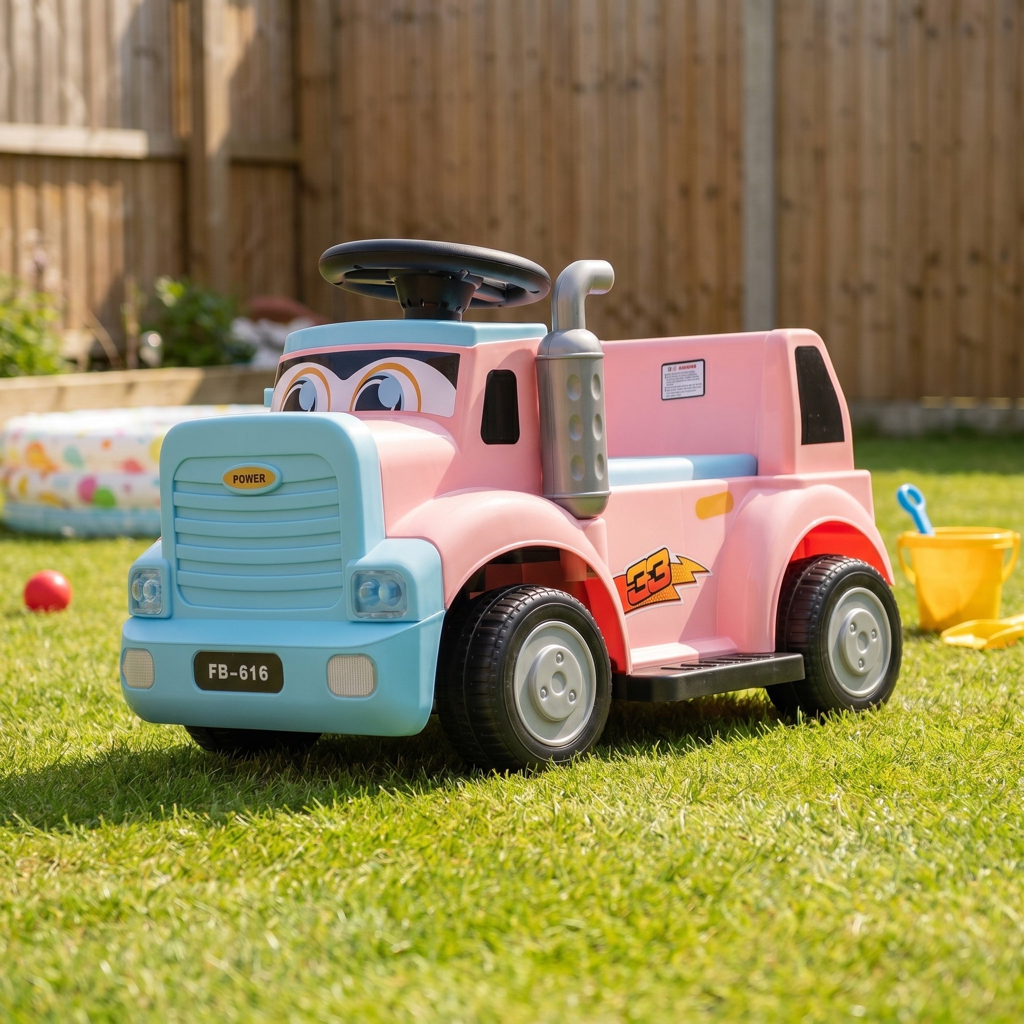 RiiRoo SmileyTruck Kids Ride-On Truck 12V