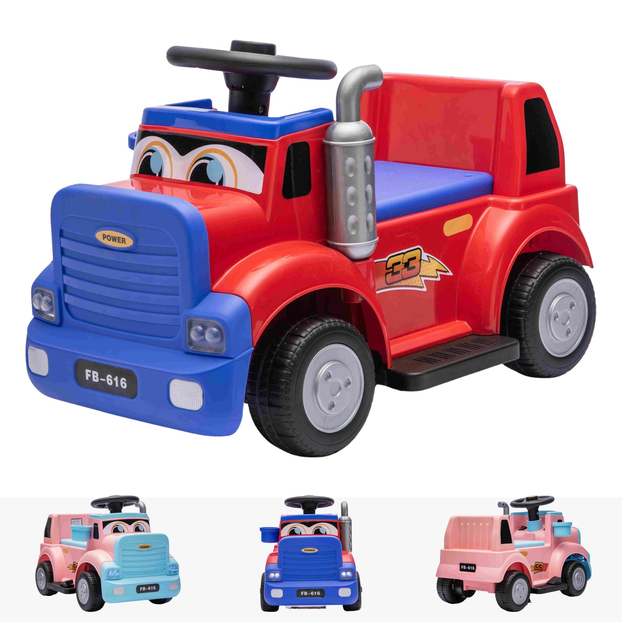 RiiRoo SmileyTruck Kids Ride-On Truck 12V