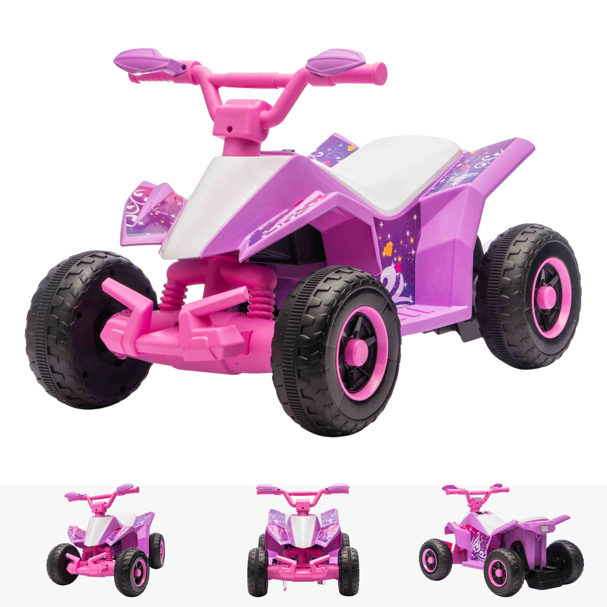 RiiRoo SparkleQuad Electric Kids Ride-On Quad Bike