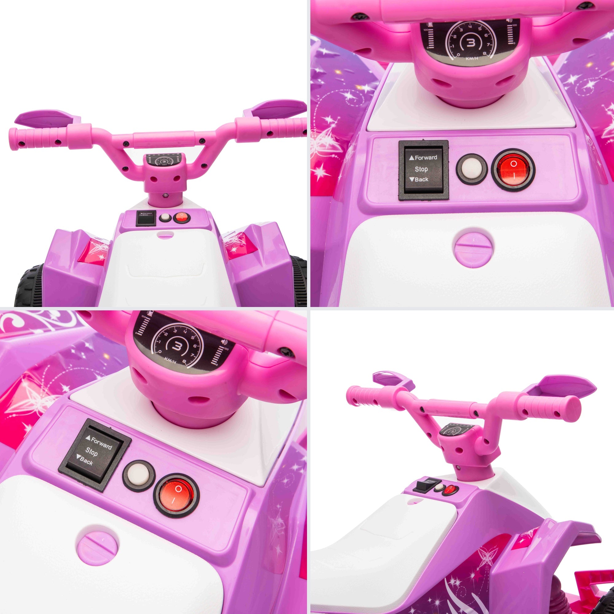 RiiRoo SparkleQuad Electric Kids Ride-On Quad Bike