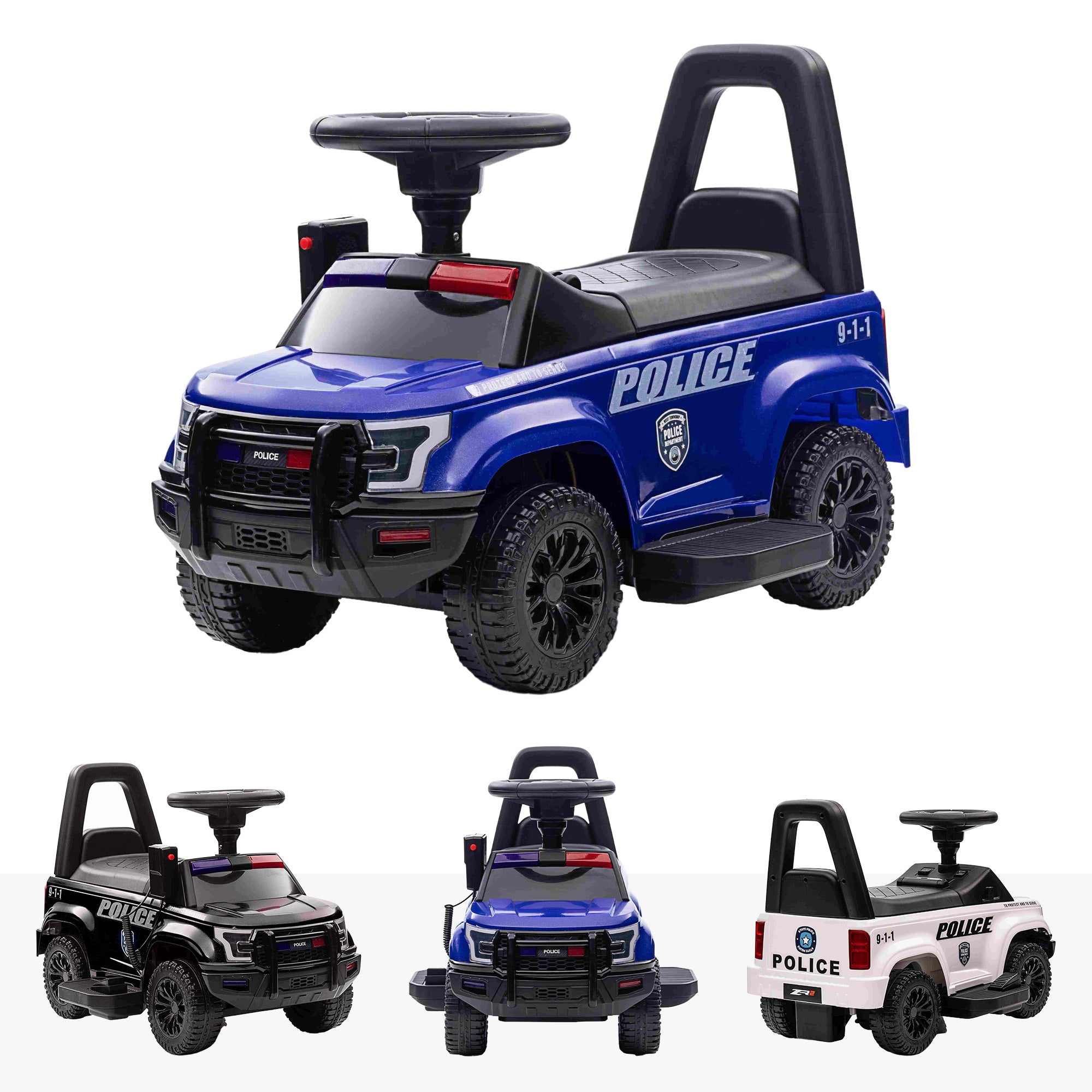 peg perego police car