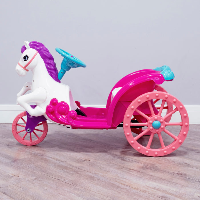 RiiRoo Unicorn Princes Electric Carriage - Pink