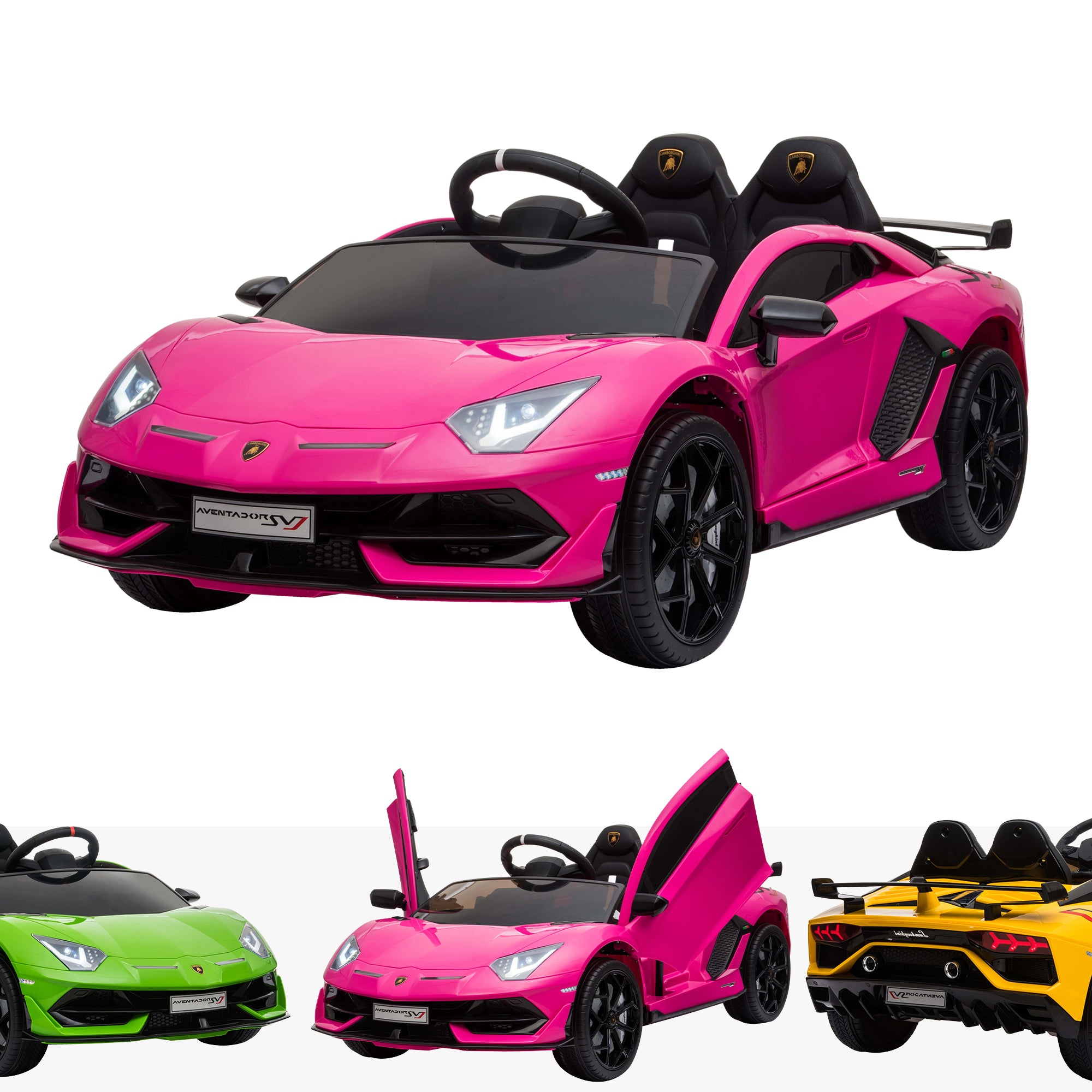 Lamborghini Aventador SVJ 12V Ride On Kids Electric Car – RiiRoo