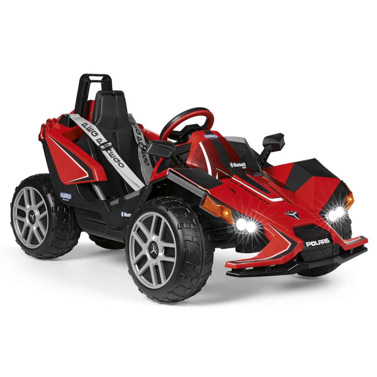 Peg Perego Polaris SlingShot Single Seater with Remote  - Red & Black